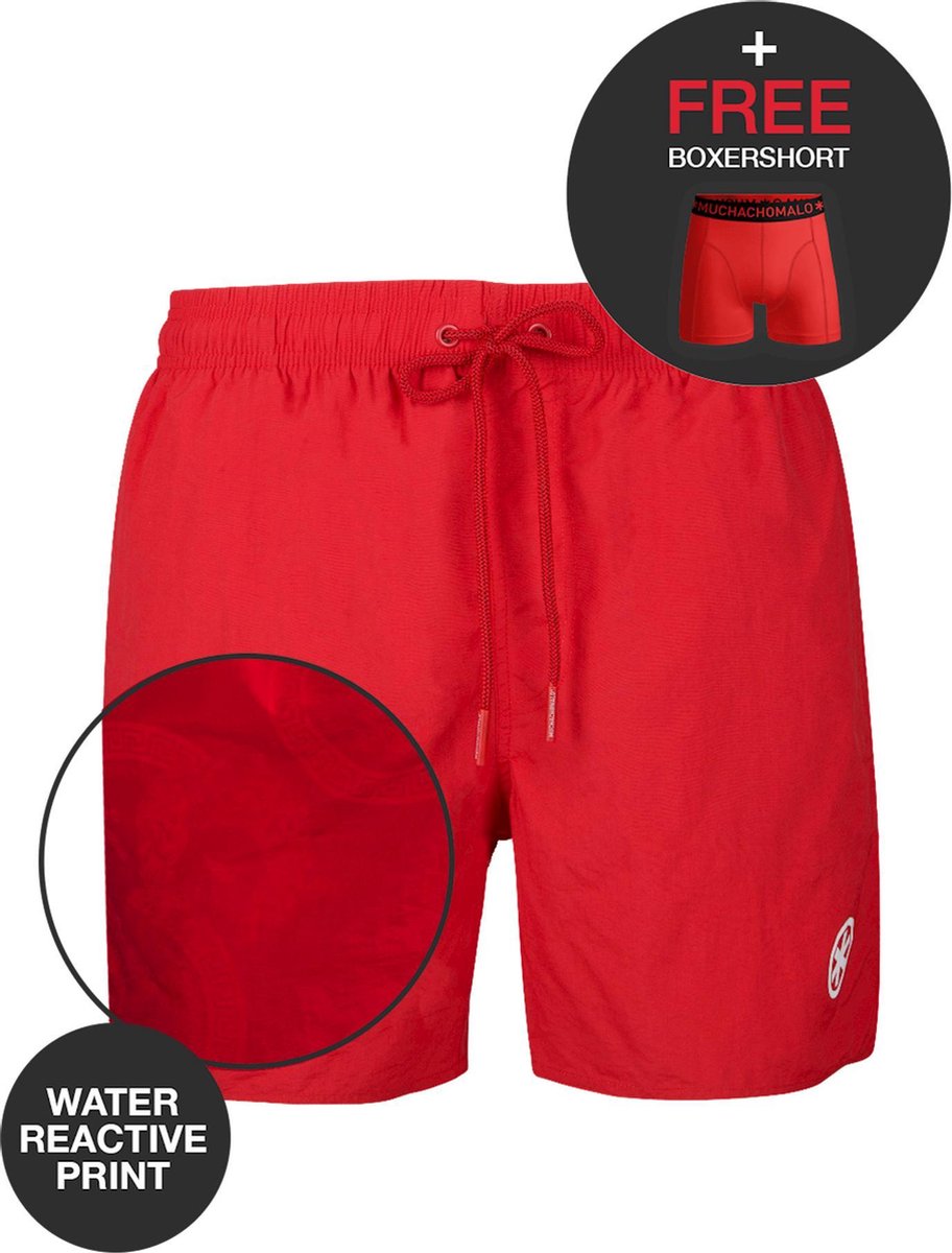 Muchachomalo water react rits zwemshort rood - XXL