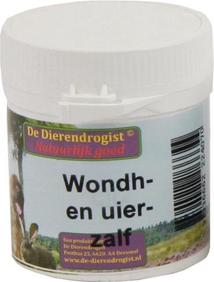 Dierendrogist wond- en uierzalf - 50 gr - 1 stuks