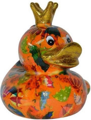 Spaarpot eend met kroontje 16 cm type 21