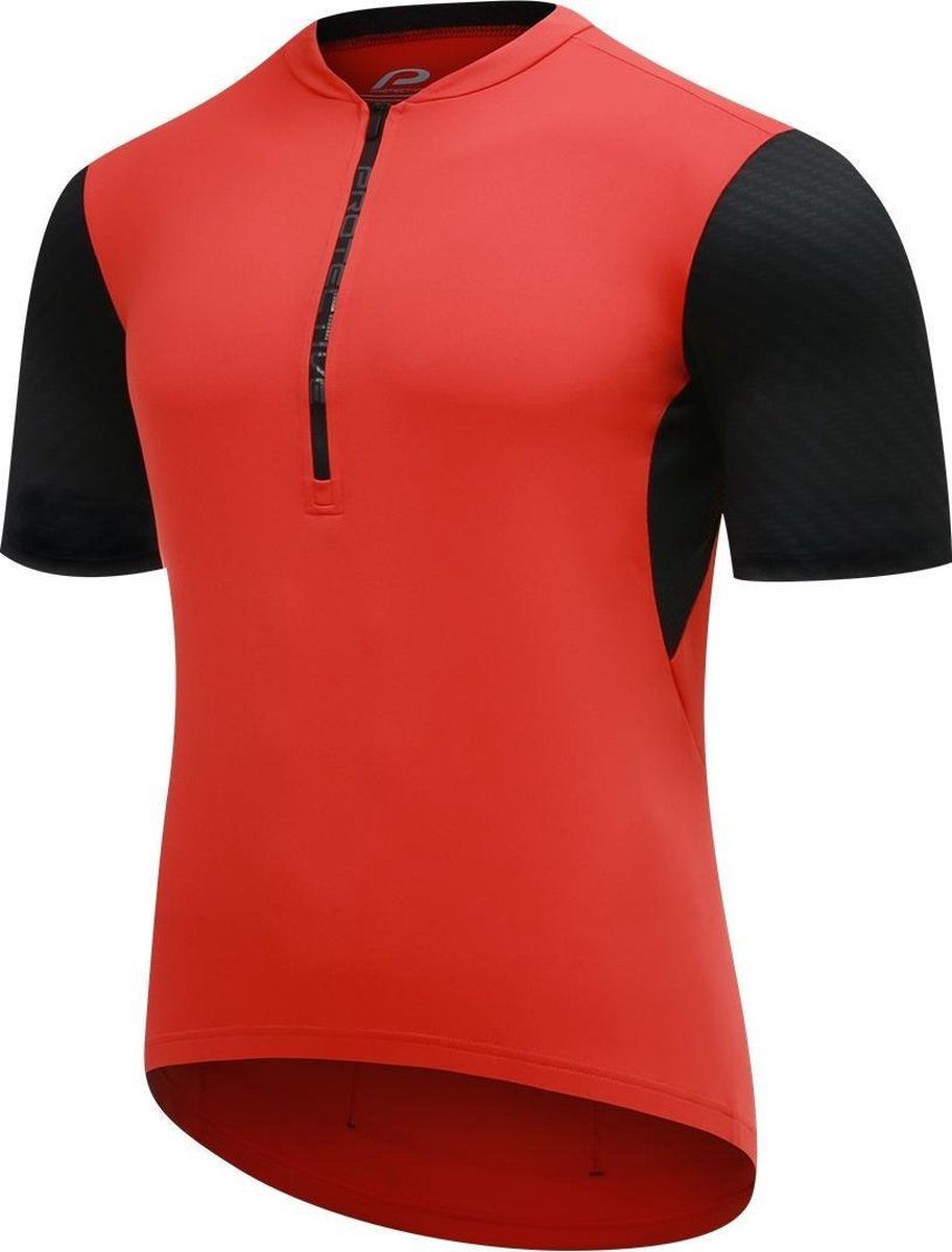 Protective Fietsshirt P-move Heren Polyester Rood/zwart Maat 3xl