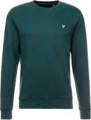 Lyle & Scott - Heren Sweaters Brushed Crew Neck Sweatshirt - Groen - Maat S