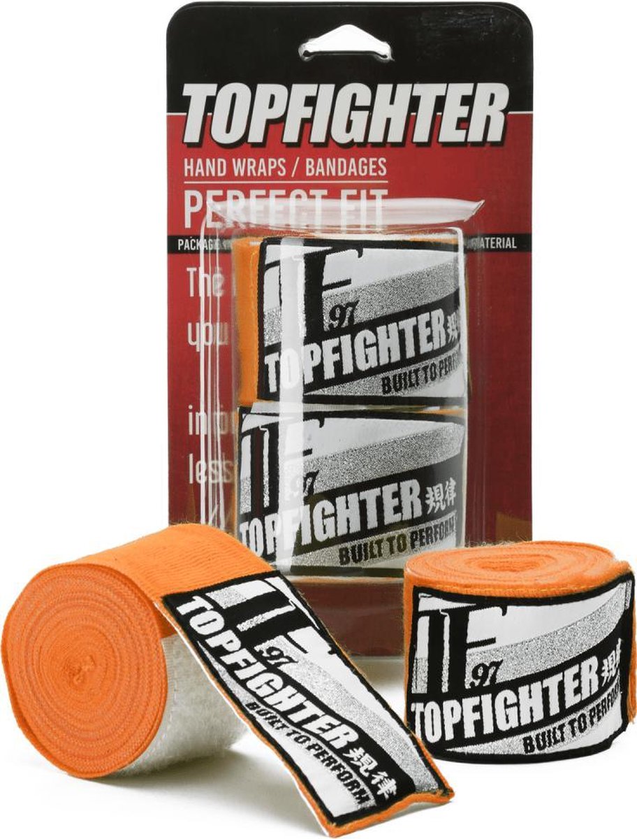 Topfighter Bandages Perfect Fit Oranje 500cm