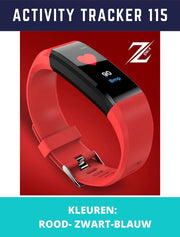 ZORIX® -115 Plus Smartwatch -Stappenteller-hartslagmeter