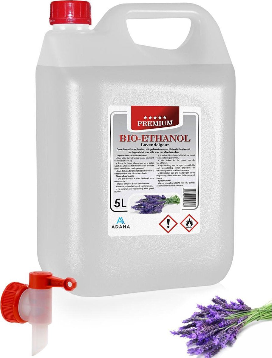 Adana- Bio- ethanol met Lavendelgeur-PREMIUM -bioethanol 96