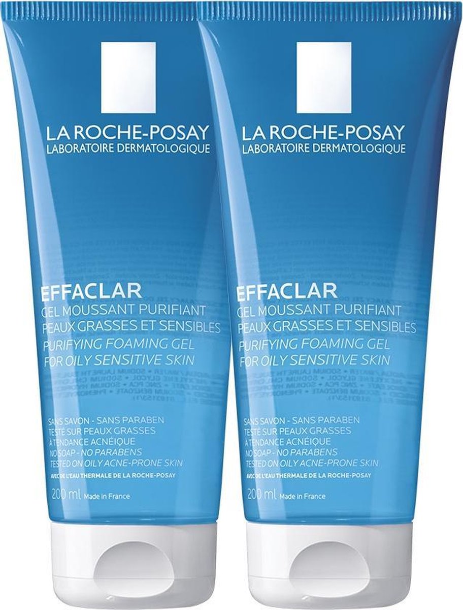 La Roche-Posay Effaclar Zuiverende Gel - 2x200ml - onzuivere huid