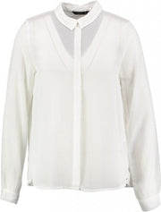 Only geplooide blouse off white - Maat 36
