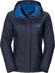 Jack Wolfskin Campfire Jacket - dames - winterjas - L - blauw