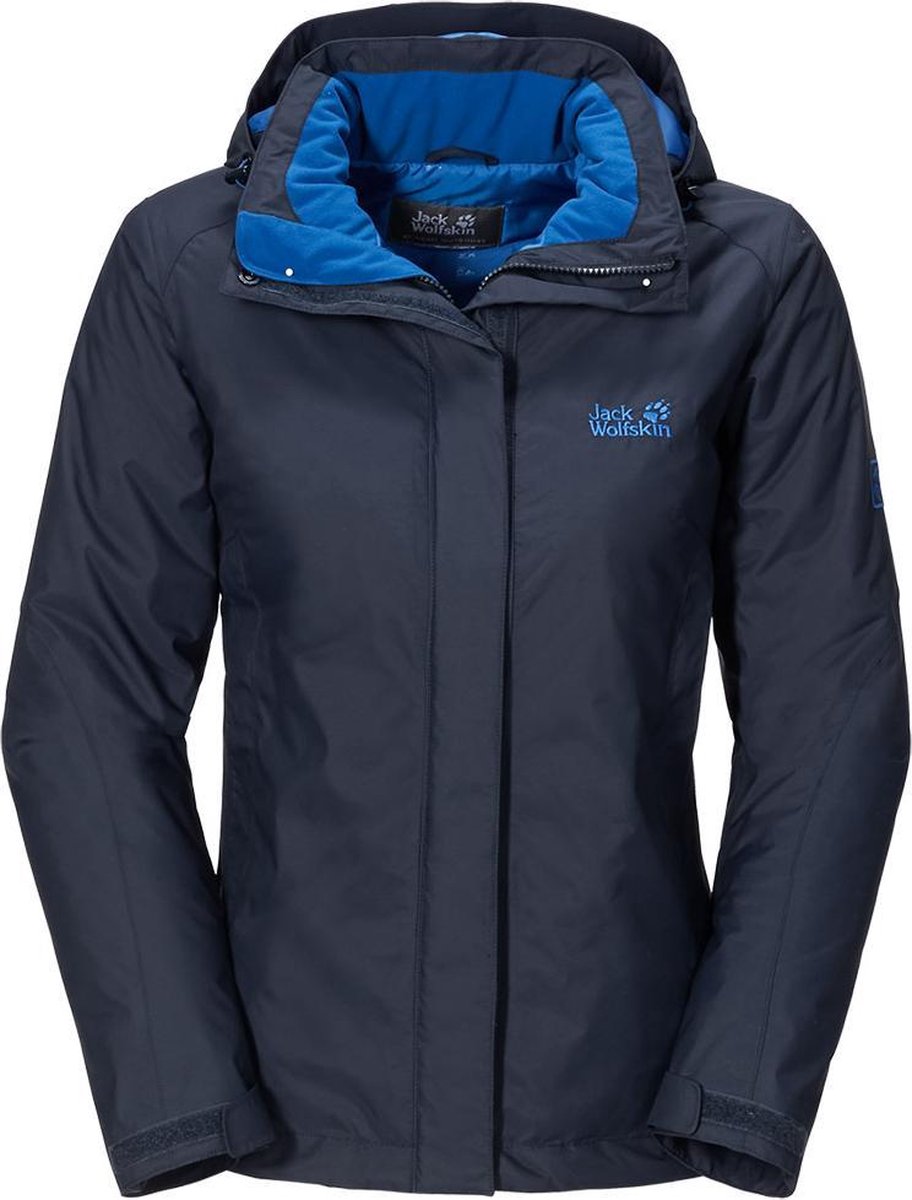 Jack Wolfskin Campfire Jacket - dames - winterjas - L - blauw