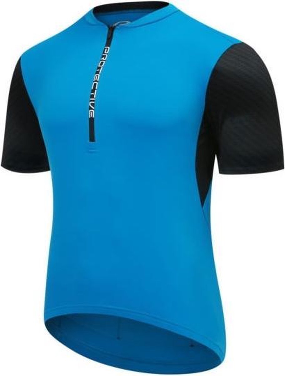 Protective Fietsshirt P-move Heren Polyester Blauw/zwart Maat S