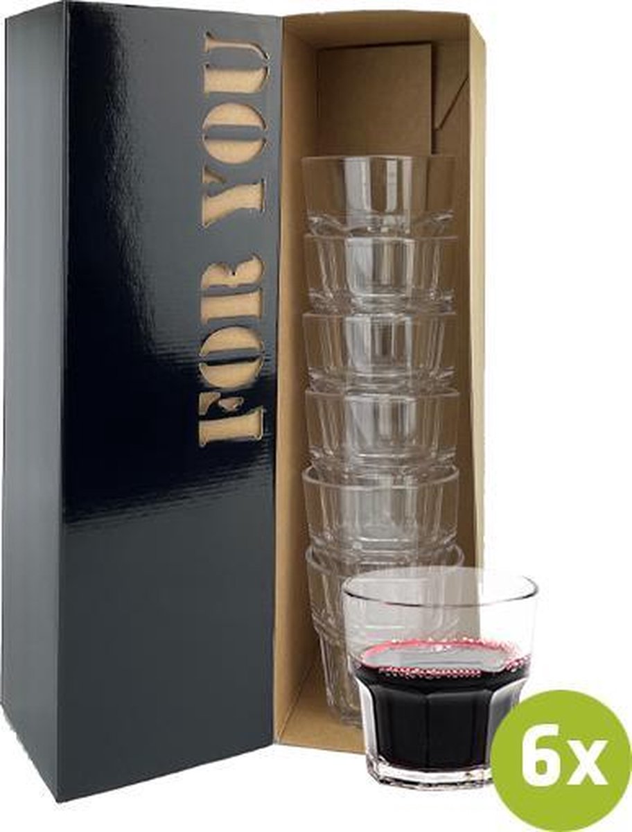 6x Tumbler Malta 20cl cadeauset | Onbreekbare kunststof / plastic drinkglazen