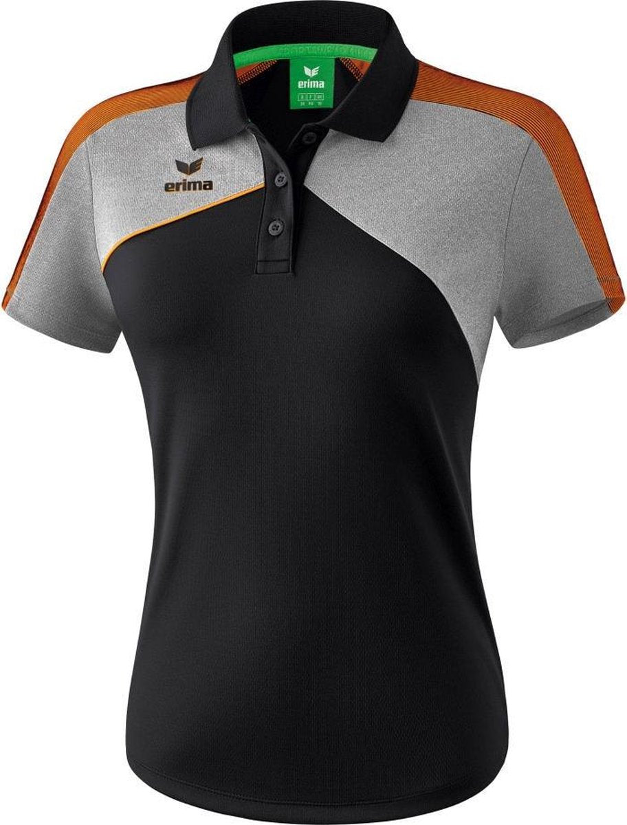 Erima Premium One 2.0 Dames Polo - Voetbalshirts  - zwart - 46