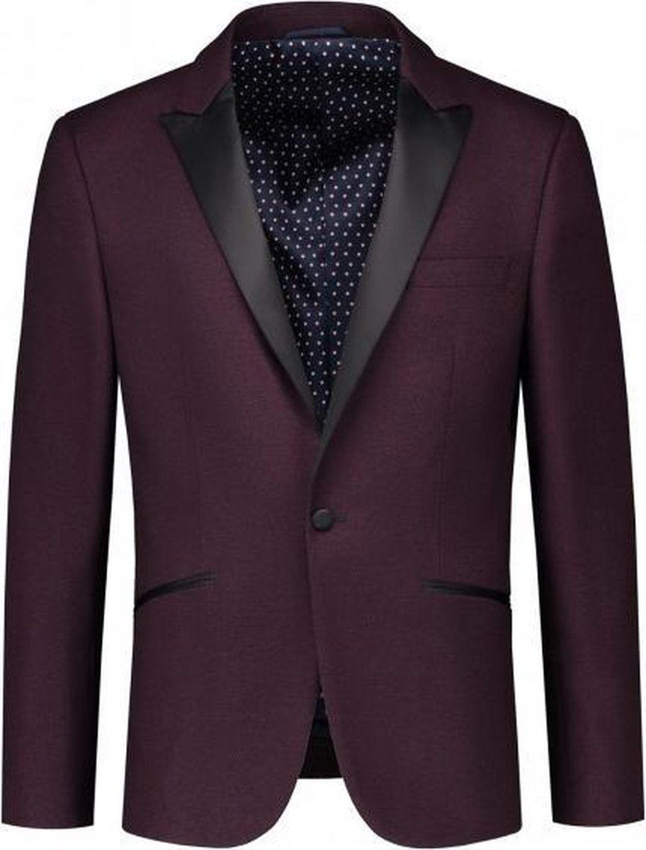 GENTS | Dinnerjacket Fiore bordeaux Rood 0025 Maat 52