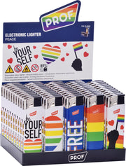 Aanstekers - Lighters - Prof - 50 stuks – Peace