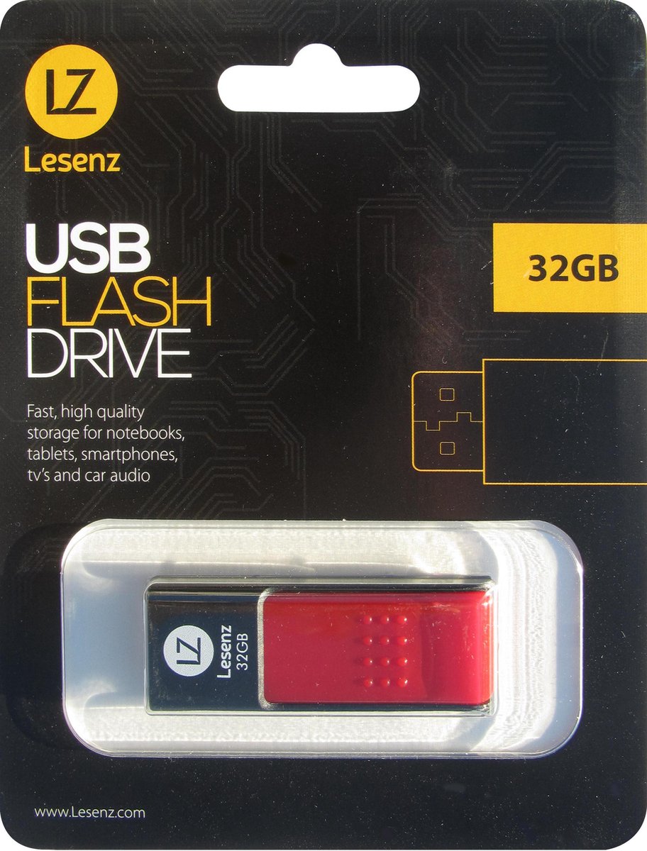 LeSenz Usb stick 32gb 2.0 - USB-stick - 32 GB