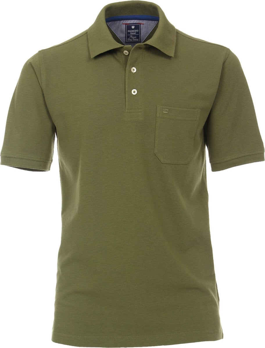 Redmond Regular Fit poloshirt - army groen -  Maat: 3XL