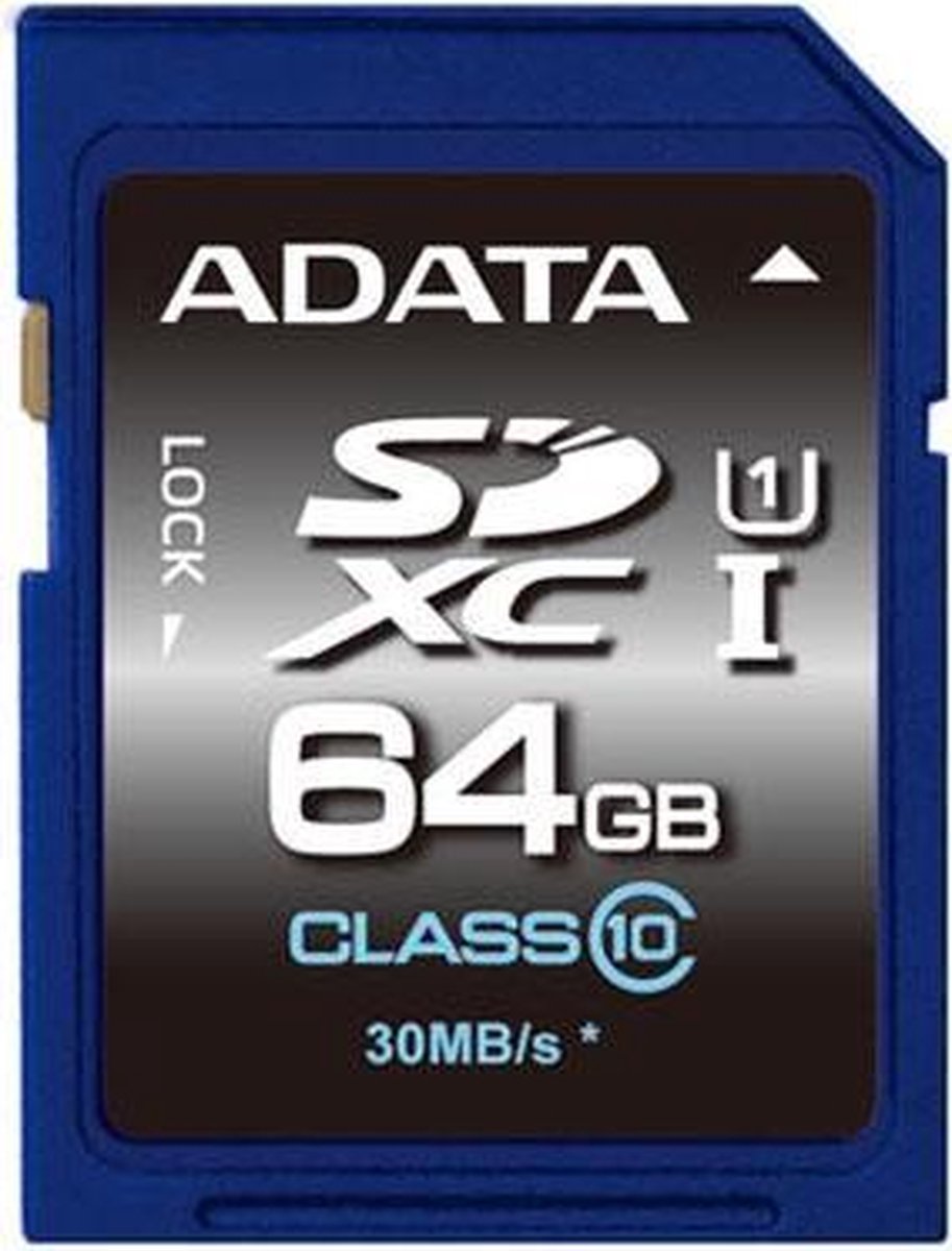 ADATA SDXC 64GB UHS-I Class 10 Flashgeheugen