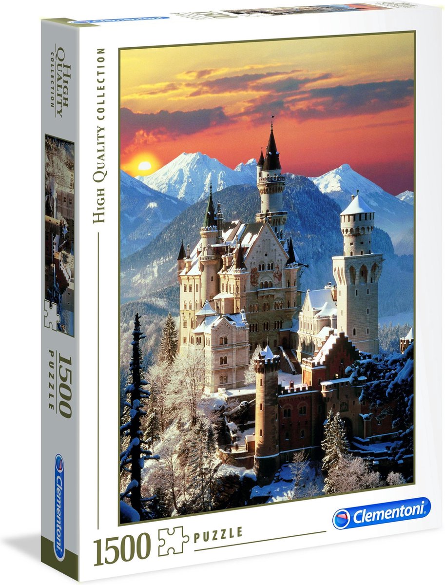 Clementoni Legpuzzel - High Quality Puzzel Collectie - Neuschwanstein - 1500 stukjes