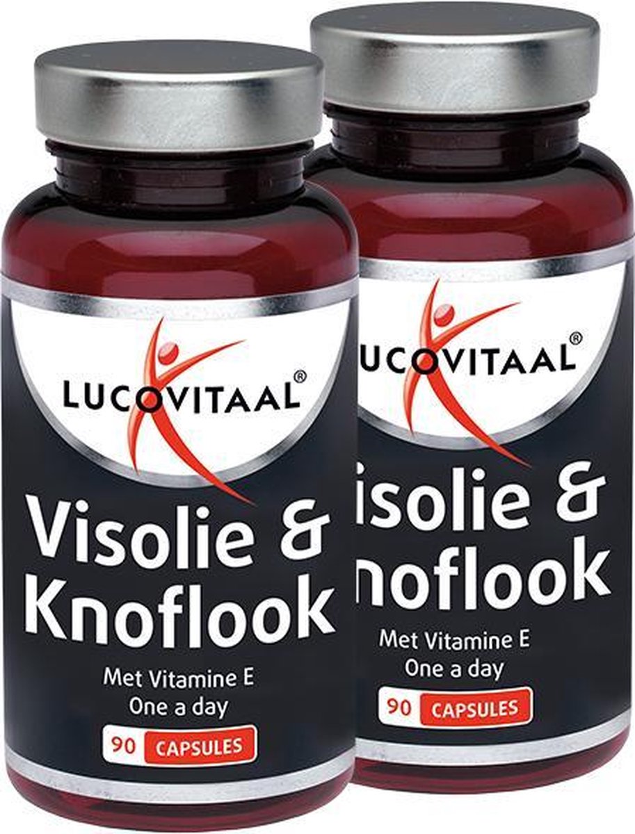 Lucovitaal - Visolie & Knoflook - 90 capsules - Voedingssuplementen