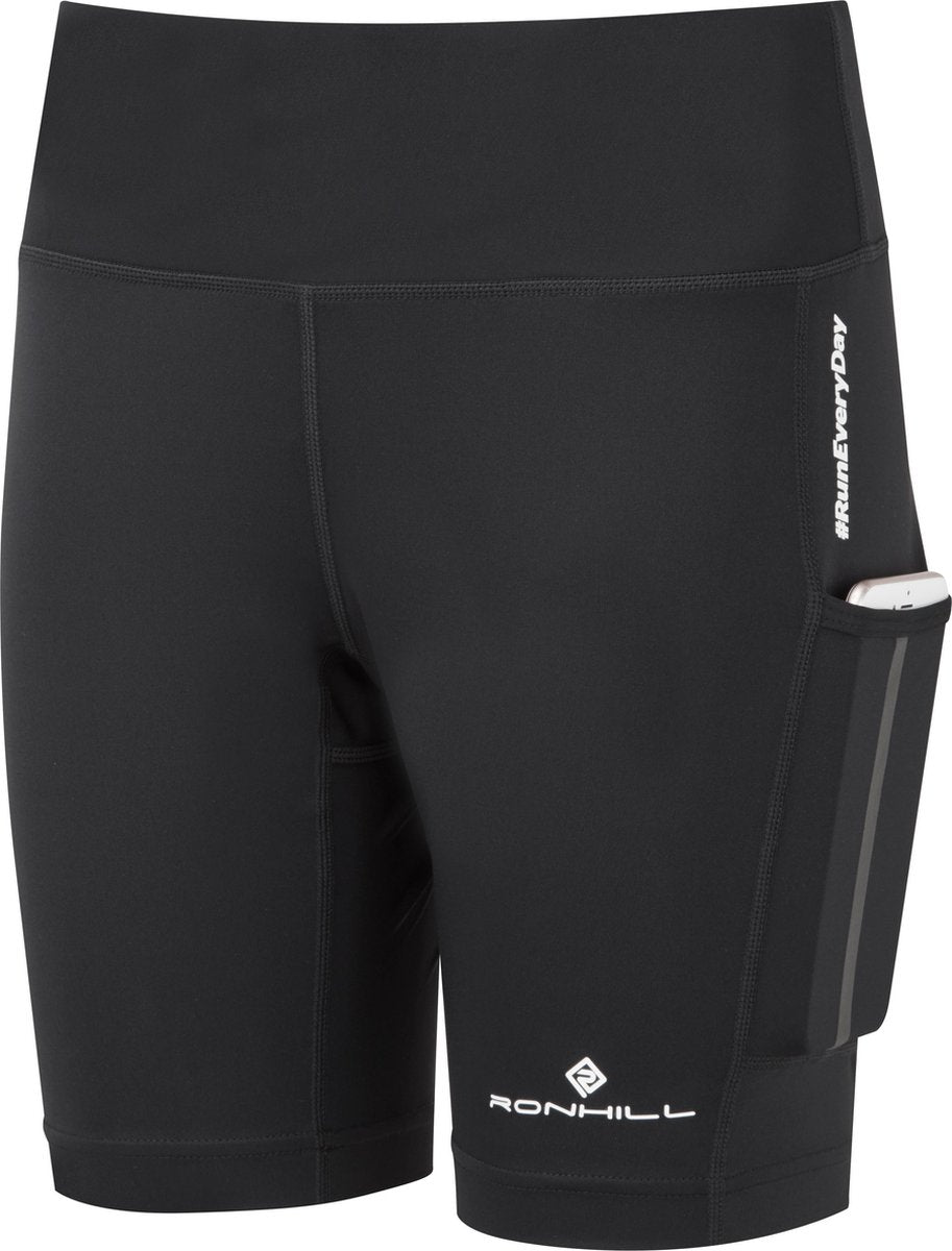 Ronhill - Dames running tech revive stretch short/ korte tight - zwart - maat: M