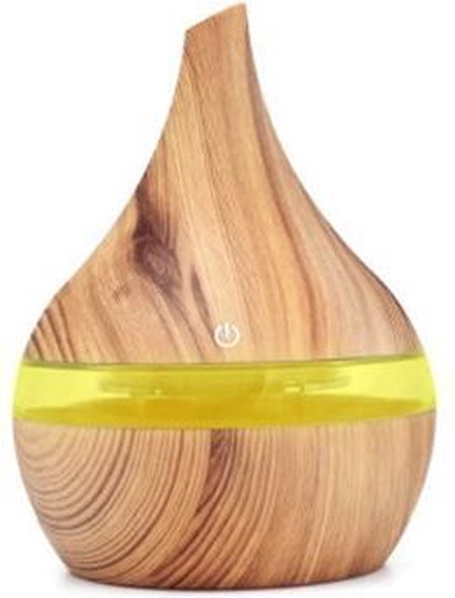 Fedec LED Aroma diffuser - Lichtbruin - 300 ML - Vernevelaar - Bevochtiger - Verdamper