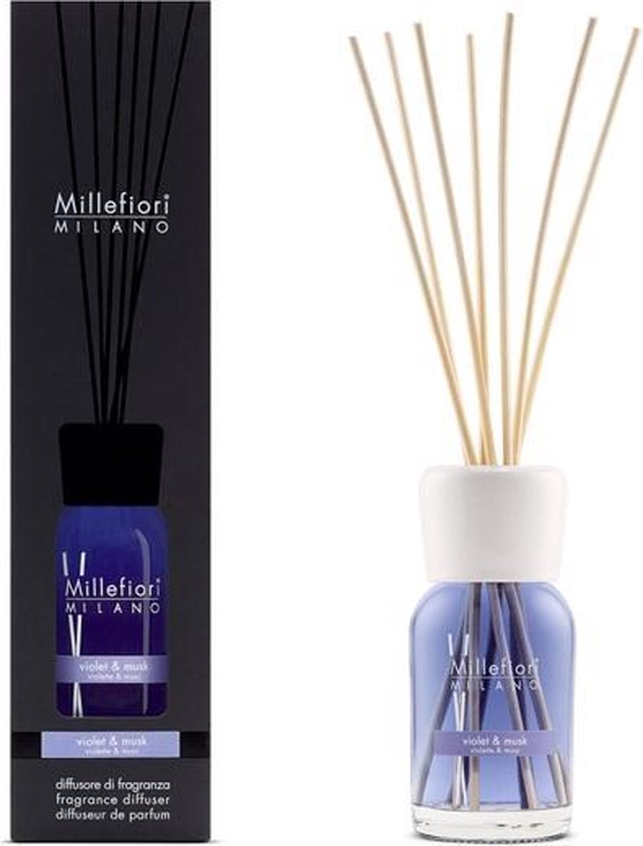 Millefiori Milano Geurstokjes 100 ml - Violet & Musk