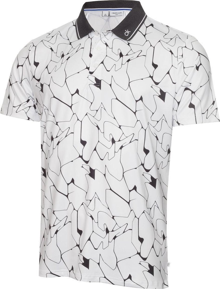 Calvin Klein Heren Polo - Sarazen - Wit - L