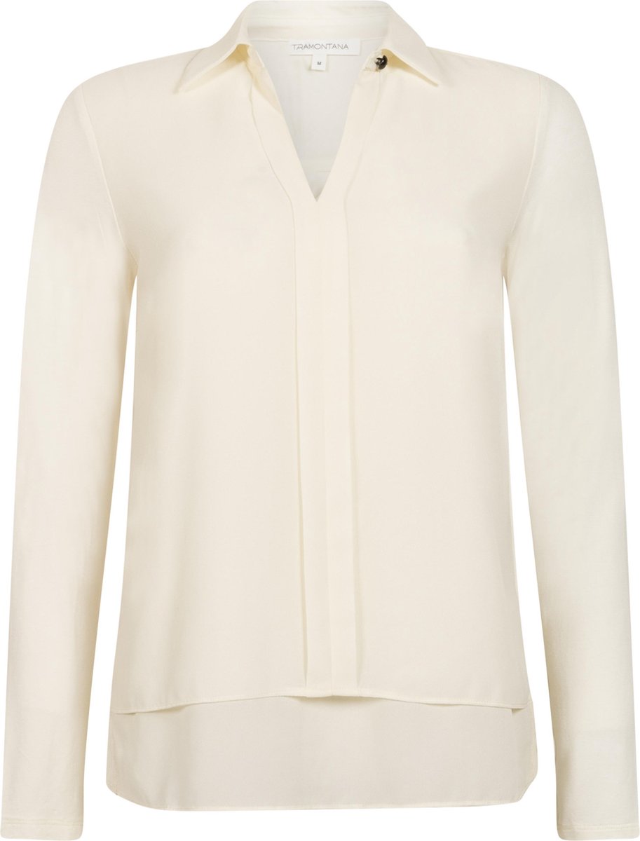 Tramontana | Chiffon V-hals Top | Lilac | Maat L