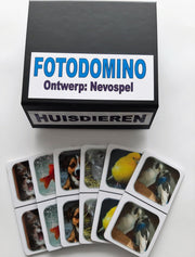 Denkspel voor mensen met dementie FotoDomino Huisdieren