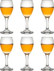 Libbey borrelglas Teardrop Sherry - 90 ml / 9 cl - 6 stuks - sherryglas - portglas - op voet - vaatwasserbestendig - hoge kwaliteit