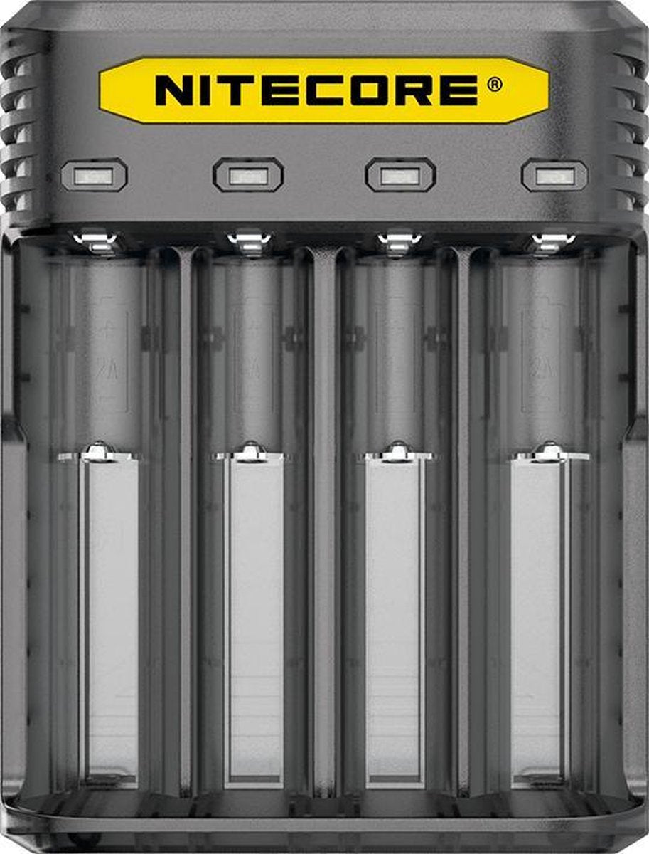 Nitecore Q4 Snellader Zwart