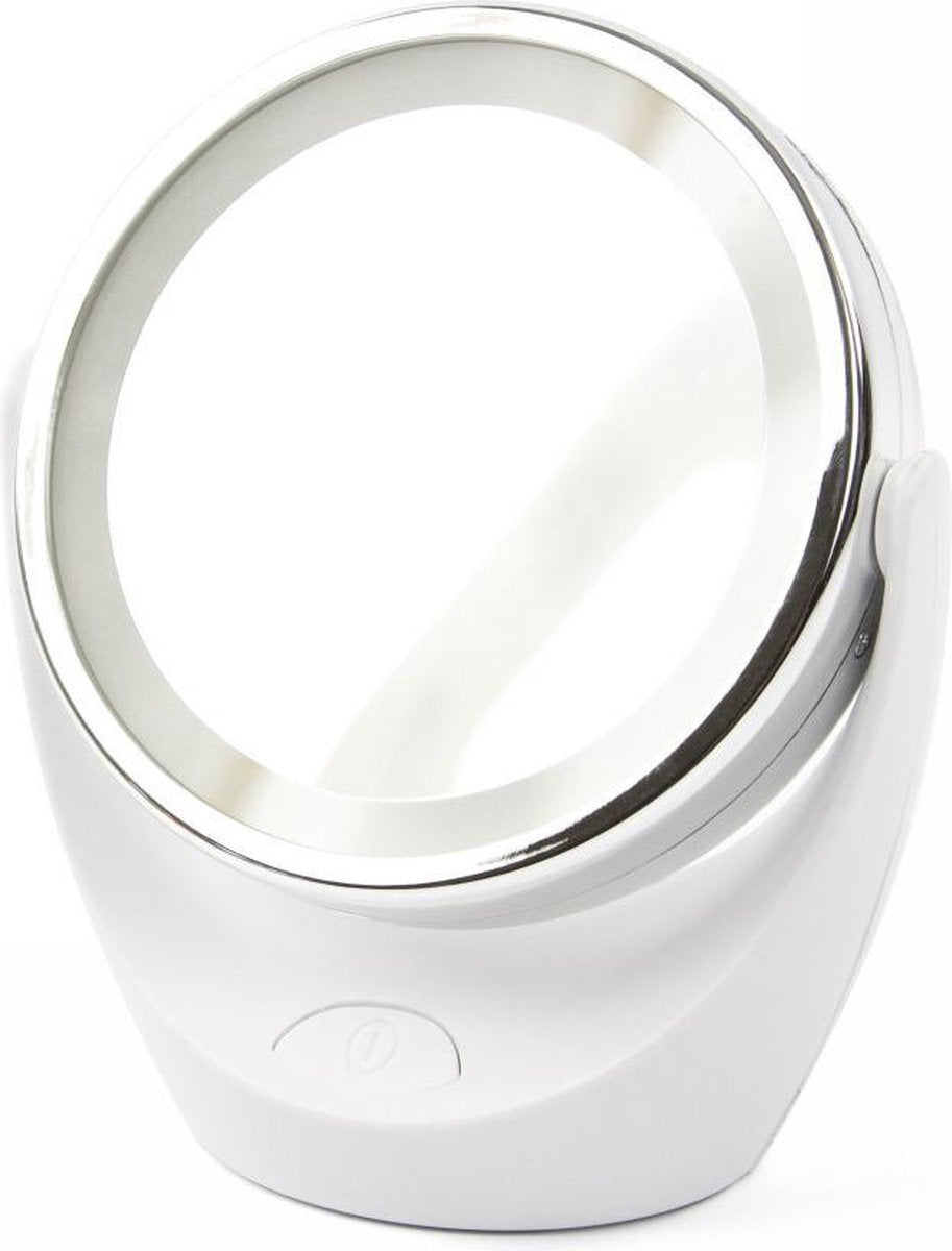 MARTA MT-2646 make-up spiegel|Ø11cm|verlichting|vergroot functie|wit