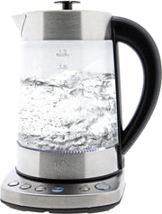 Electrische waterkoker met filter  1700 ML + theekan en RVS filter 800 ML - 4 temperatuurstanden en warmhoudfunctie
