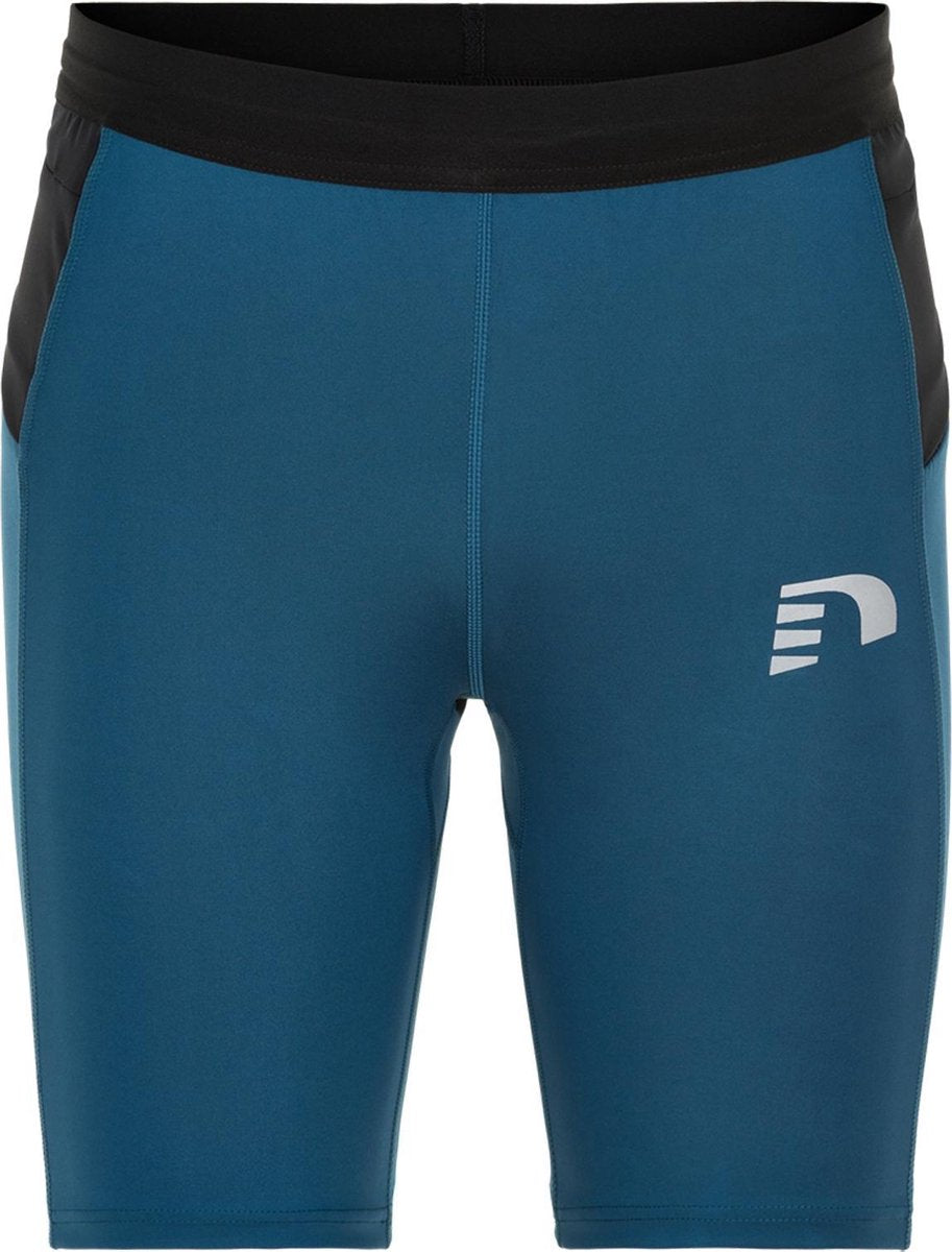 Newline Short  Sportlegging - Maat S  - Mannen - blauw/zwart