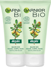 Garnier Skinactive Face Bio Herstellende Balsem met Rijke Argan - 2 x 50 ml - Lichaams-