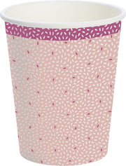 Biologische kartonnen bekers 24 cl Rice Pink