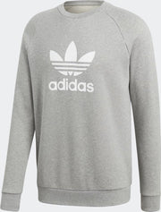 adidas Originals Trefoil Crew Heren - Medium Grey Heather - Maat XL