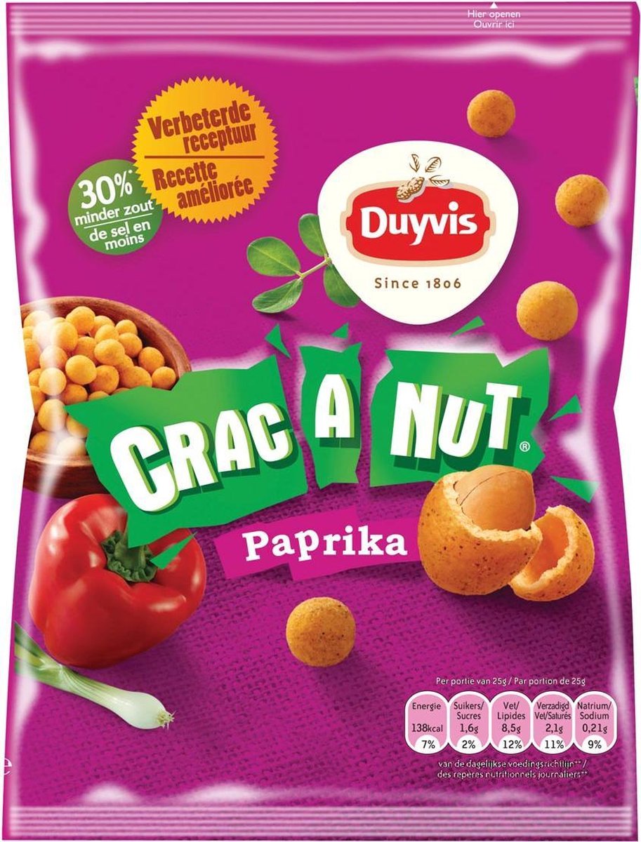 Duyvis nootjes Crac A Nut paprika