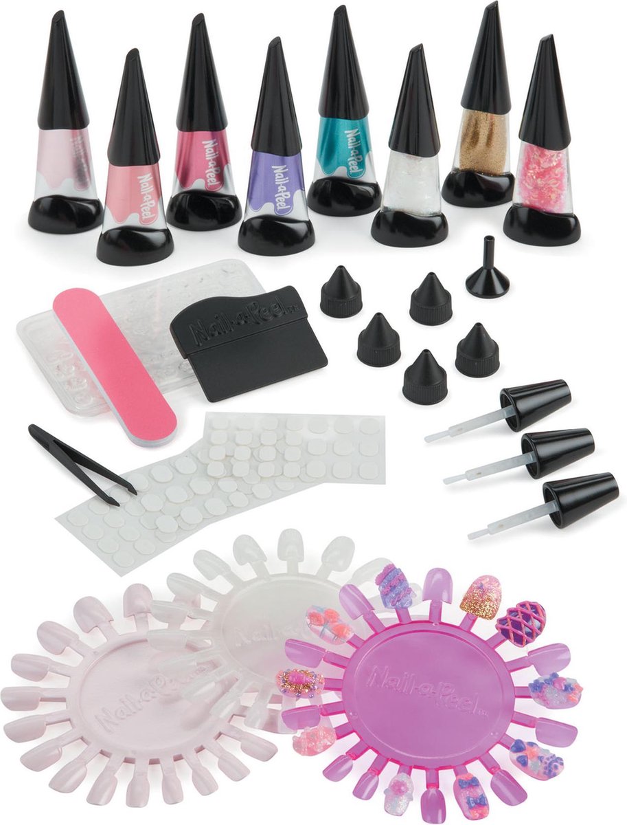 Mga Nagelset Nail-a-peel Deluxe 80-delig