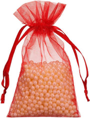 Shingyo 200 stuks organza zakje 7x12cm - Product Kleur: Rood