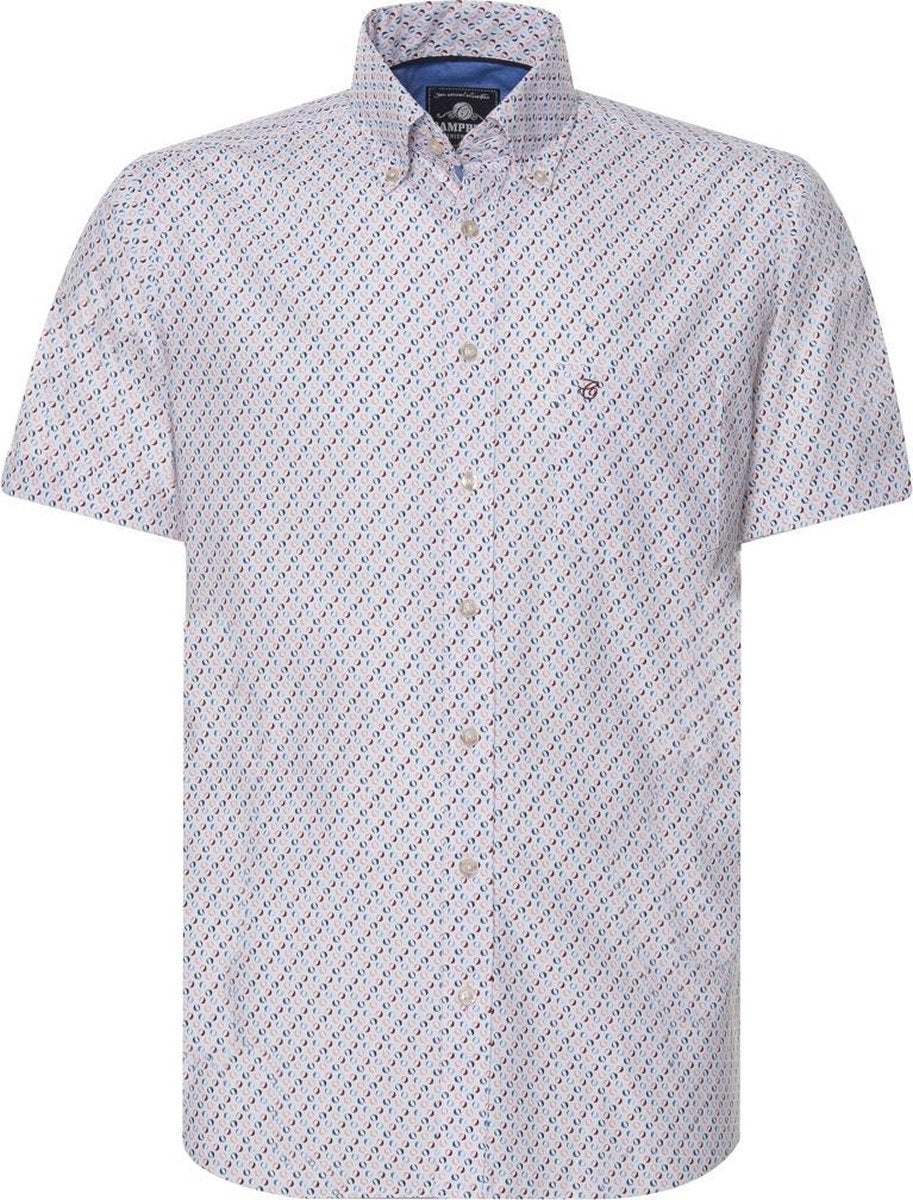 Campbell Classic Casual Overhemd Heren korte mouw