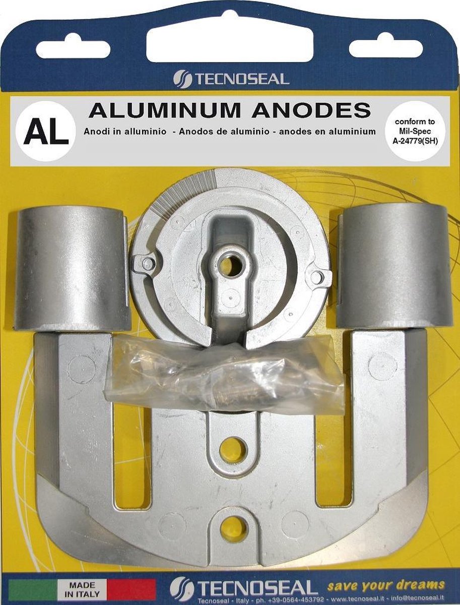 Aluminium anode pack - Bravo 1