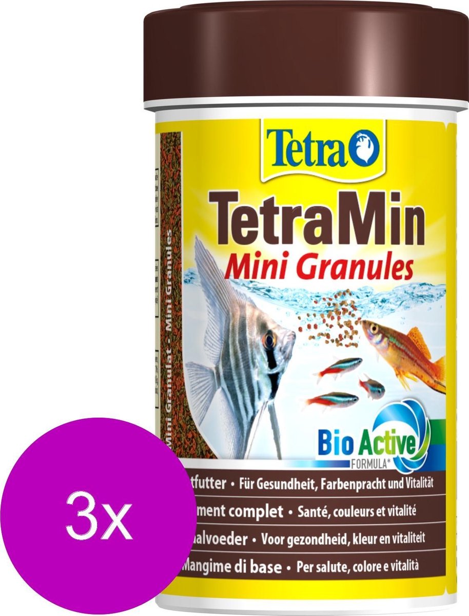 Tetra Tetramin Mini Granules Bio Act - Vissenvoer - 3 x 100 ml