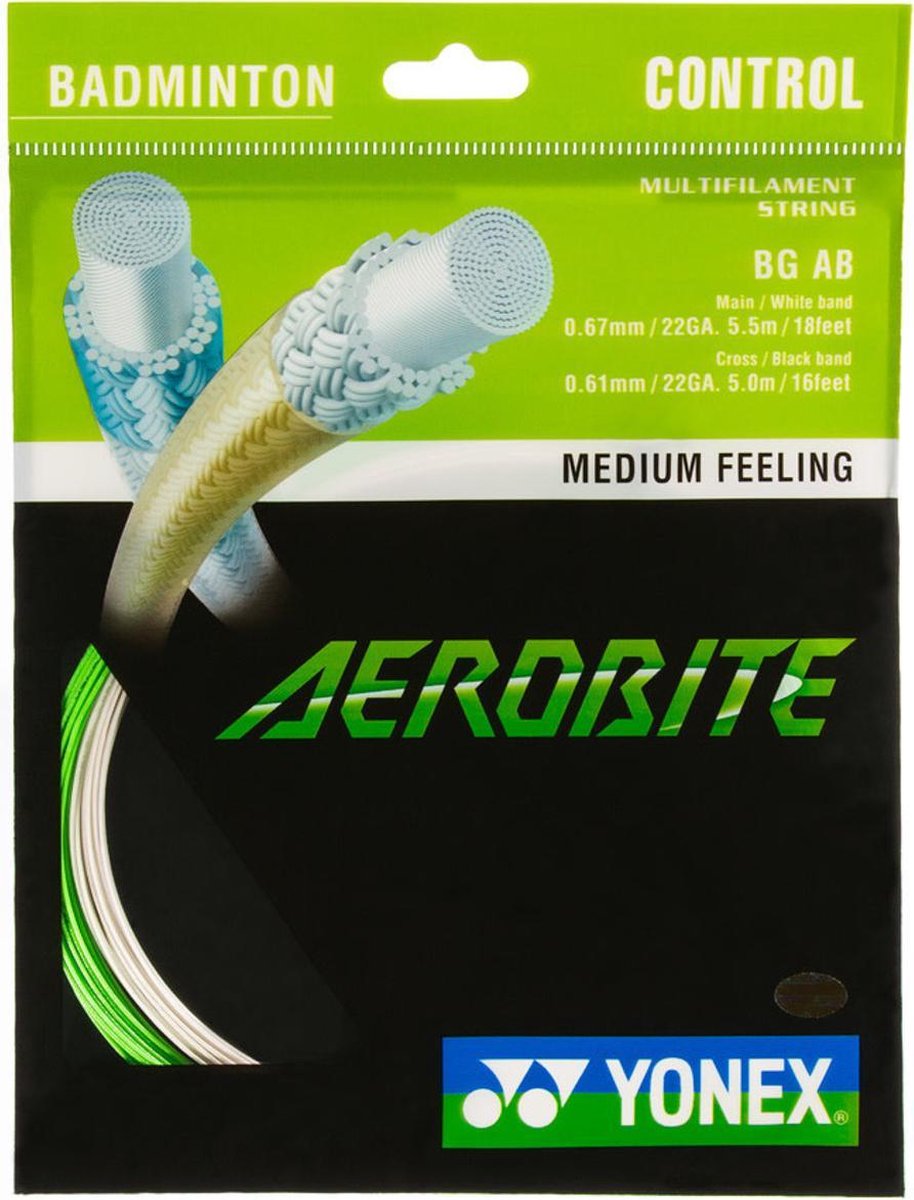 Yonex Snaren - Aerobite Groen/wit - Set 10 Meter