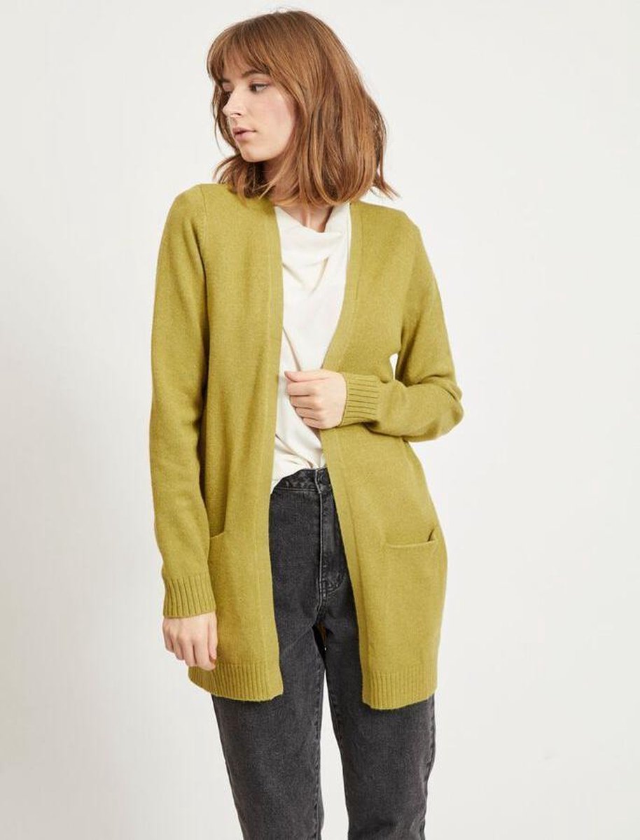 Viril Open L/s Knit Cardigan - Noos 14044041 Green Olive