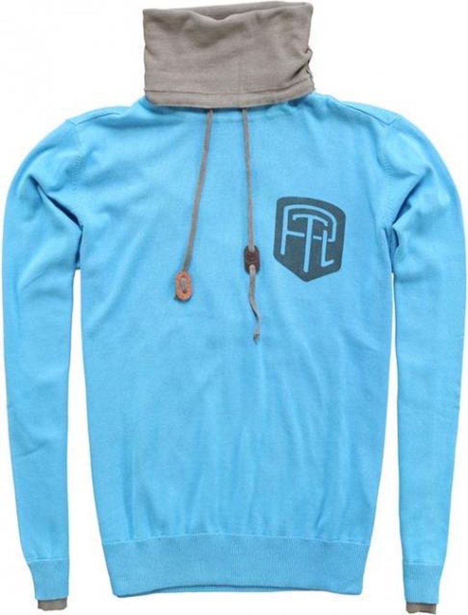 Petrol blauwe sweater - Maat L