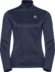 Odlo Midlayer 1/2 Zip Pillon Dames  - Diving Navy - Maat L