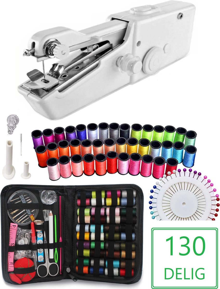 Handy Stitch - PREMIUM Handnaaimachine met 130 Delige Starterskit