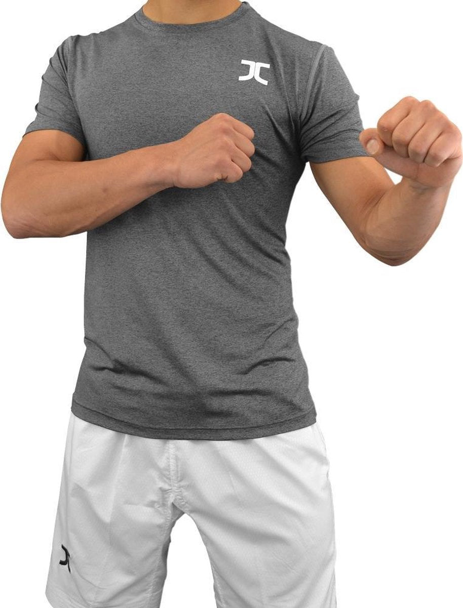 Zomer-taekwondopak (dobok) JCalicu | antracietgrijs-wit - Product Kleur: Wit / Product Maat: 150