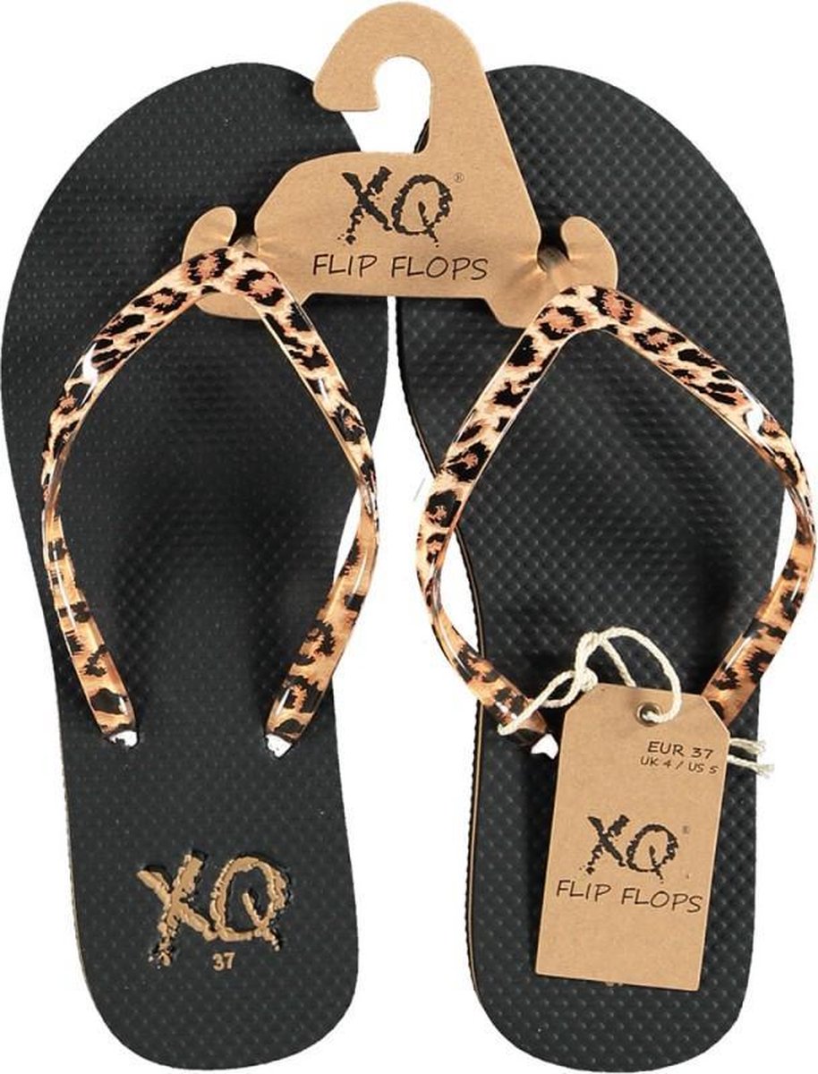 XQ Flipflops - Dames teenslippers - Panter - Maat 39