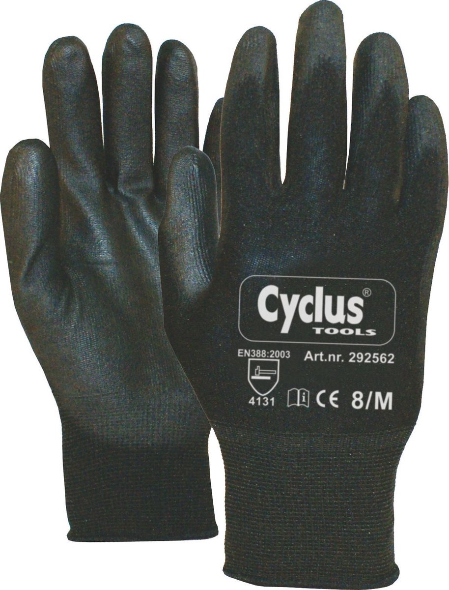 Montagehandschoen Werkplaats Grijs-nylon met PU-coating *M*